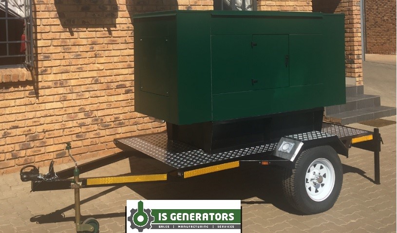 Generator Sets On Single and Double Axel Trailers