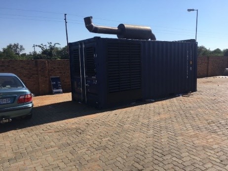 Old 1000KVA Mitsubishi Generator Set Containerized as per Mine Specification