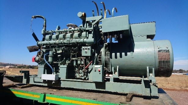 Old 1000KVA Mitsubishi Generator Set Containerized as per Mine Specification
